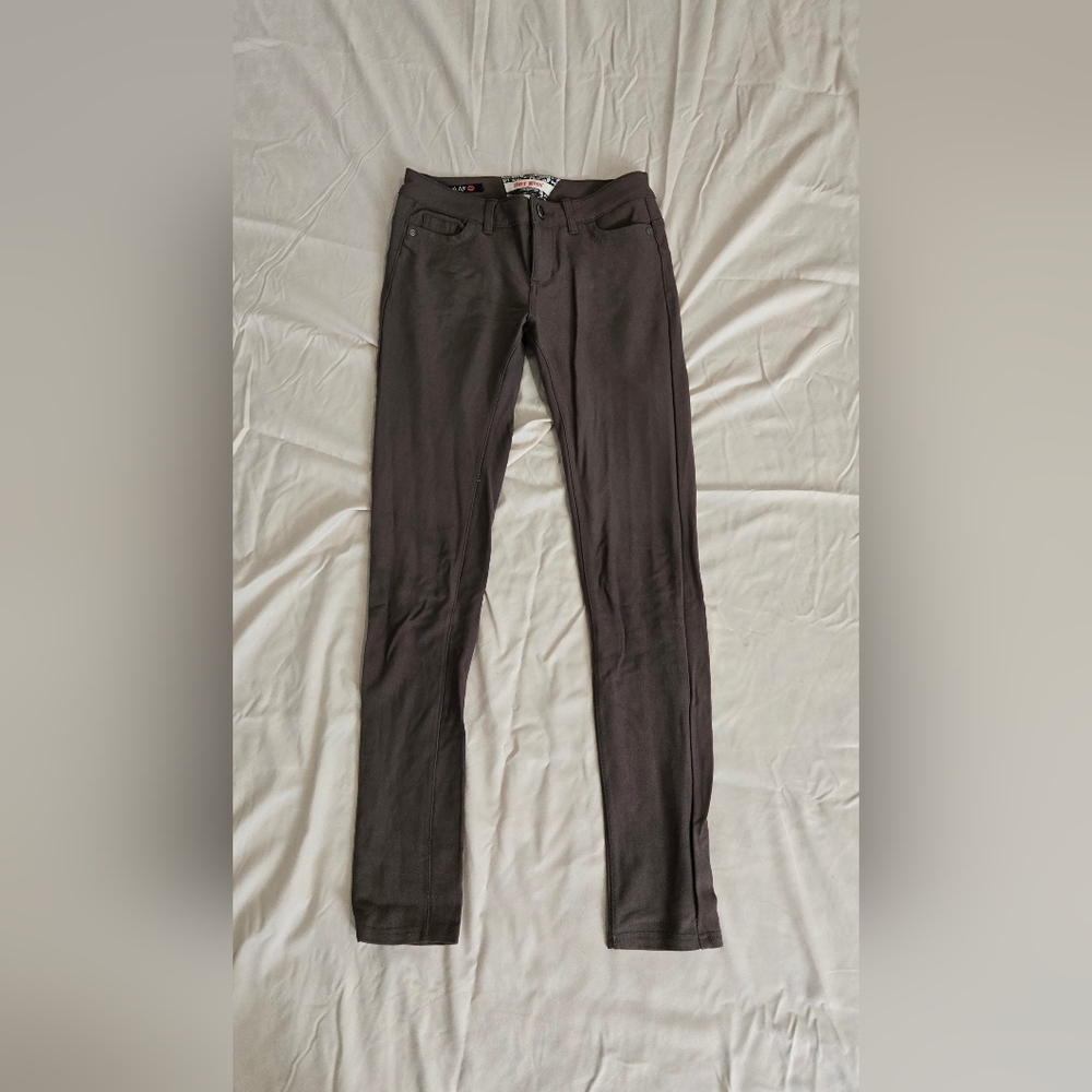 Hot Kiss Women's Skinny Jeans - Dark Brown